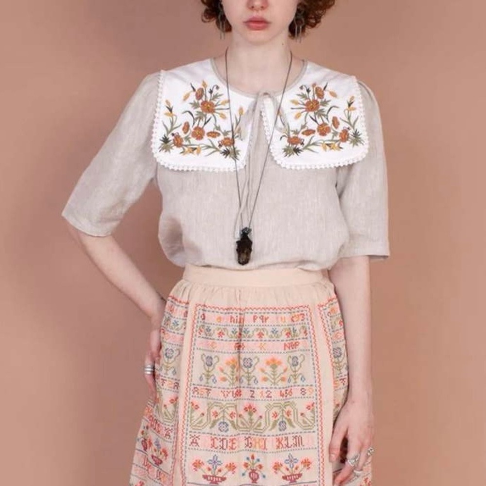 NWT Meadows buckthorn top in oatmeal